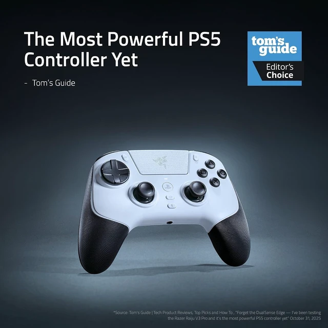 Alt view image 2 of 7 - Raiju V3 Pro Wireless Esports Controller, 5 & PC, White