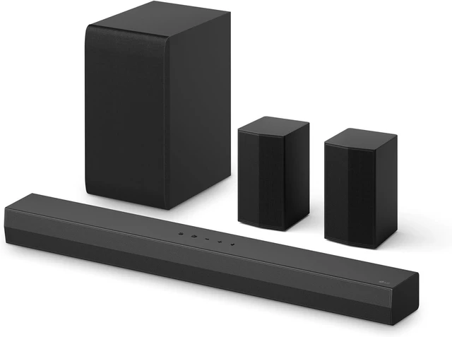 Main image of S40TR 4.1 ch. Home Theater Soundbar with Rear Surround Speakers and Wireless Subwoofer, Wow Interface, Dolby Audio, AI Sound Pro, Amazon Exclusive - Black