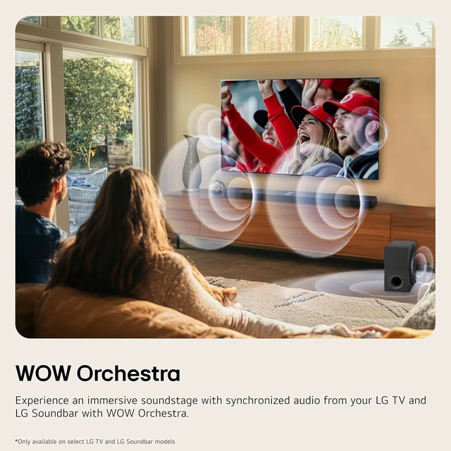 Alt view image 3 of 7 - S40TR 4.1 ch. Home Theater Soundbar with Rear Surround Speakers and Wireless Subwoofer, Wow Interface, Dolby Audio, AI Sound Pro, Amazon Exclusive - Black
