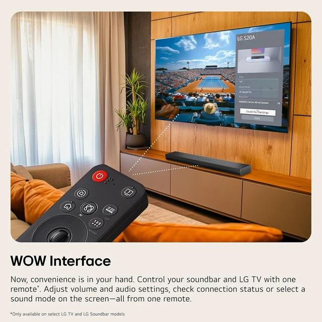 Alt view image 4 of 7 - S40TR 4.1 ch. Home Theater Soundbar with Rear Surround Speakers and Wireless Subwoofer, Wow Interface, Dolby Audio, AI Sound Pro, Amazon Exclusive - Black