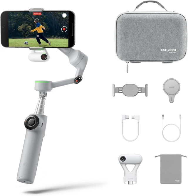 Main image of Flow 2 Pro Phone Gimbal Stabilizer for iPhone & Android, AI Phone Gimbal, Phone Stabilizer for Travel & Vlogs, Phone Stabilizer for Videos, YouTube, TikTok - Ultimate Creator Bundle Grey
