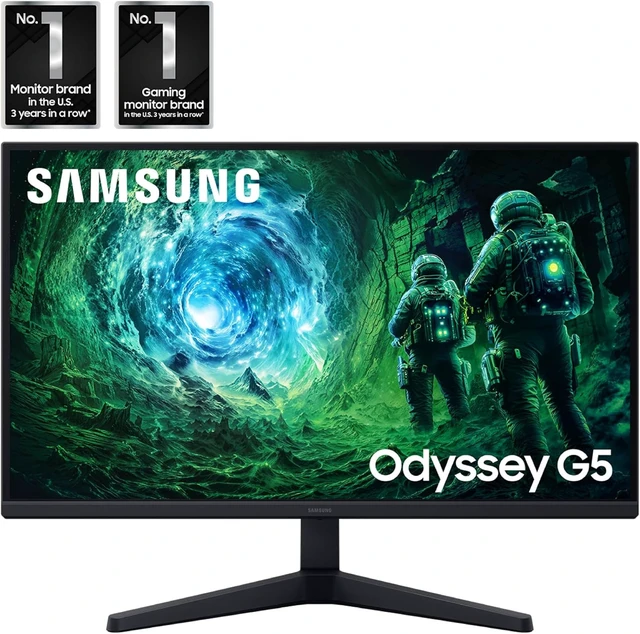 Alt view image 2 of 7 - 27 Odyssey G5 (G53F) Series QHD Gaming Monitor
