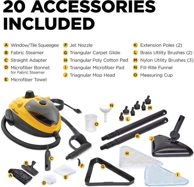 Alt view image 2 of 7 - Spraytech 925e Elite Multipurpose Steam Cleaner, 20 Accessories