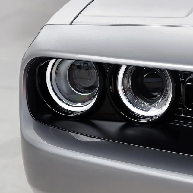 Alt view image 3 of 6 - Halogen Headlights Assembly For Dodge Challenger 2015-2021 Head Light