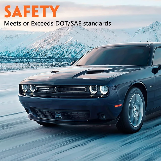 Alt view image 2 of 6 - Halogen Headlights Assembly For Dodge Challenger 2015-2021 Head Light