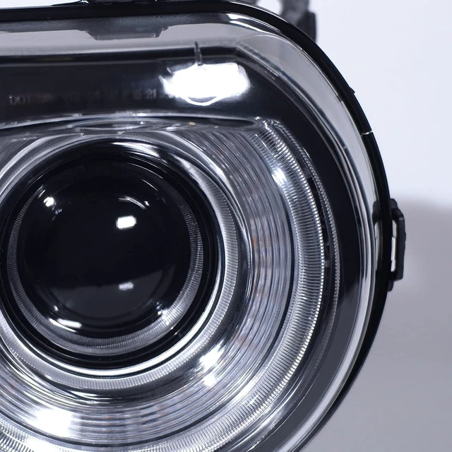 Alt view image 5 of 6 - Halogen Headlights Assembly For Dodge Challenger 2015-2021 Head Light