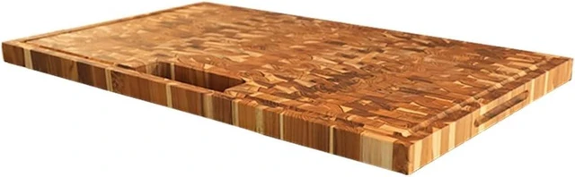 Main image of Teak Cutting Board 34x20 with Waste Slot & Juice Groove