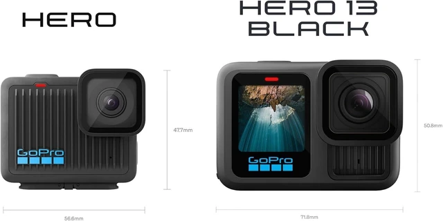 Alt view image 2 of 7 - Hero - Compact Waterproof Action Camera with 4K Ultra HD Video, 12MP Photo, Touch Screen