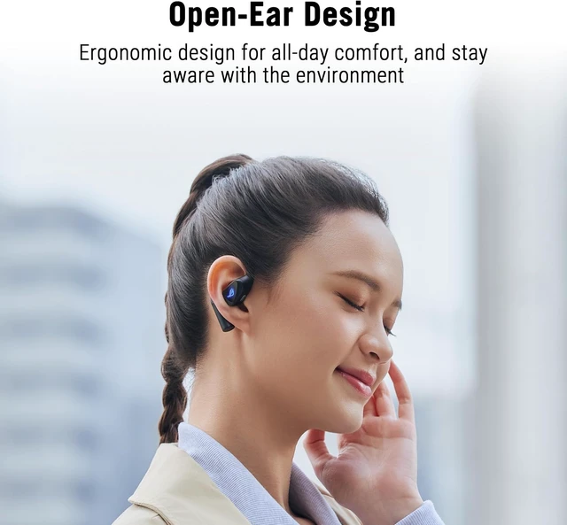 Alt view image 2 of 7 - ROG Cetra Open Wireless Open Ear Earbuds, Dual-Mode Bluetooth/2.4GHz,