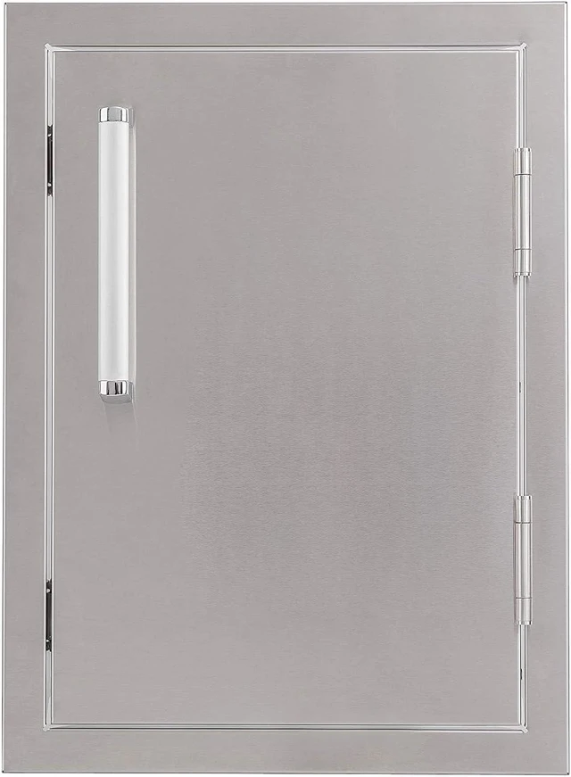 Main image of Outdoor Kitchen Single Access Door,14x20 Inch,304 Stainless Steel BBQ Grill Doors,Silver (14W x 20H)