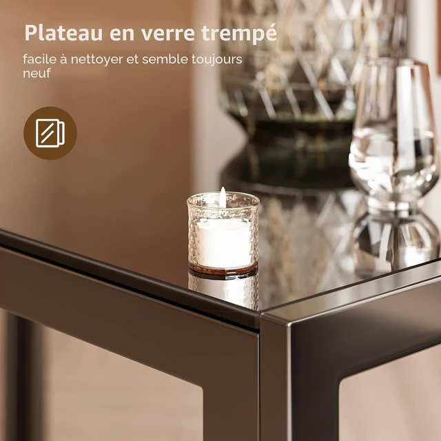 Alt view image 4 of 7 - Kitchen Dining Table Set for 6, Tempered Glass 7 Piece - Black