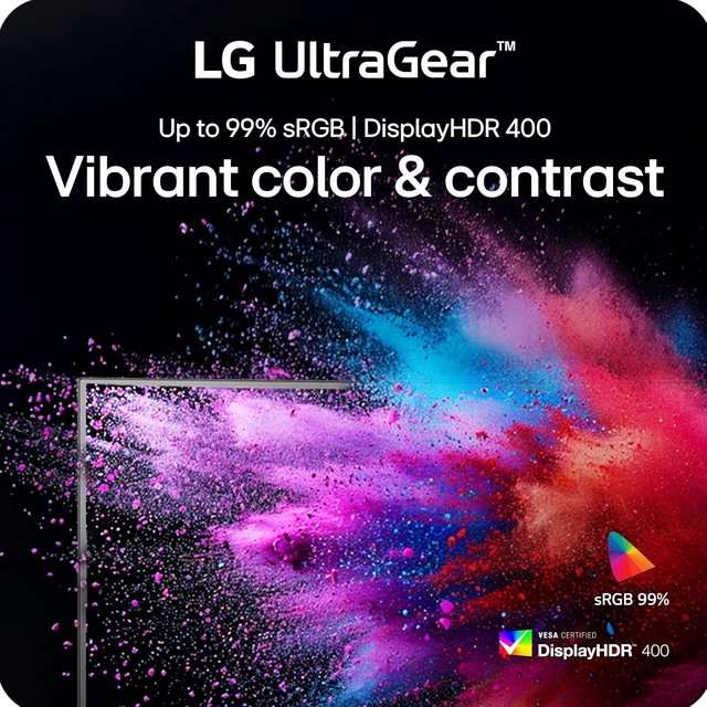 Alt view image 4 of 7 - 27G610A-B 27-inch Ultragear QHD (2560 x 1440) IPS Gaming Monitor, 200Hz, 1ms, FreeSync Premium, VESA DisplayHDR 400, HDMI, DisplayPort, Tilt/Height/Swivel/Pivot Stand, Black