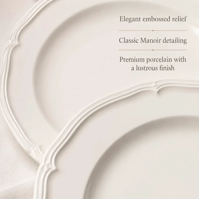 Alt view image 3 of 7 - Manoir 18 Piece Dinnerware Set, Creamy White