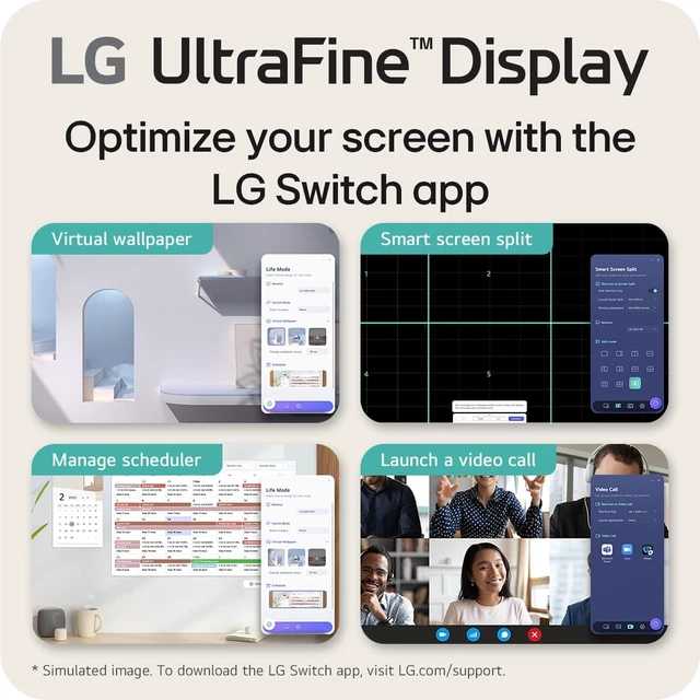 Alt view image 5 of 7 - 27US500-W Ultrafine Monitor 27-Inch 4K UHD (3840x2160) HDR10 IPS Borderless Design Reader Mode Flicker Safe Switch App HDMI DisplayPort - White