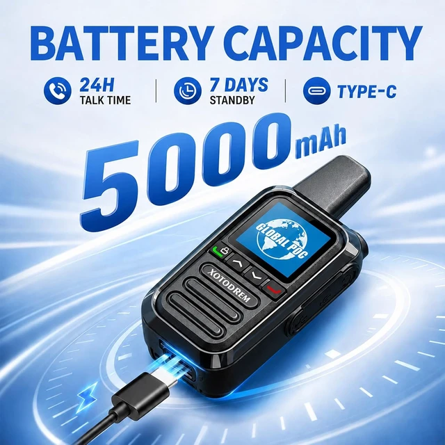 Alt view image 4 of 7 - Global Lifetime Free Walkie Talkies Unlimited Range 4G LTE PoC(Push-to-Talk Over Cellular) Radios Nationwide PTT Two Way Radios Long Distance for Family, Logistics, Company 3pcs with sim Card