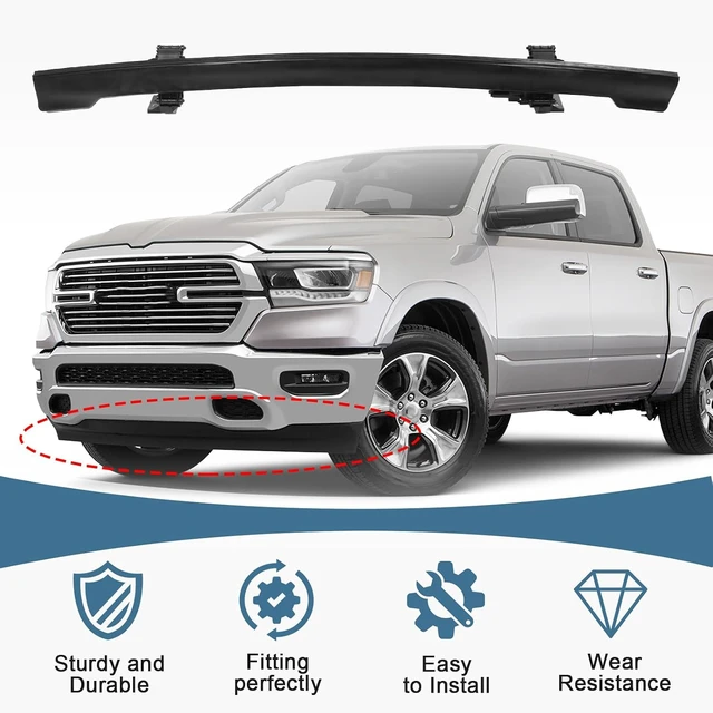 Alt view image 4 of 7 - 68274406AH Front Air Dam with Actuator Compatible with 2019-2023 Ram 1500