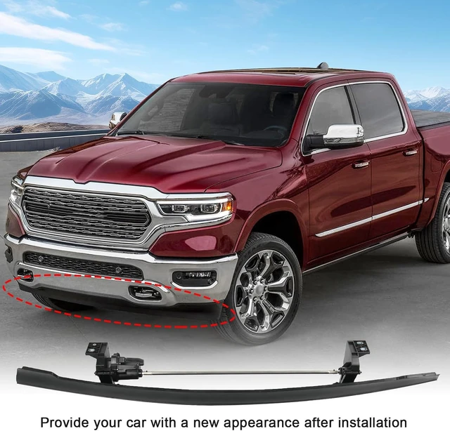 Alt view image 6 of 7 - 68274406AH Front Air Dam with Actuator Compatible with 2019-2023 Ram 1500