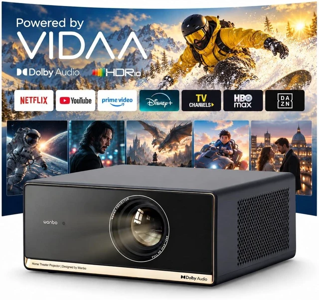 Main image of X5S 1100 ANSI Smart Projector 4K HDR10 Dolby Audio HDMI 2.1