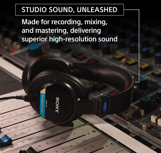Alt view image 2 of 7 - MDR-M1 Professional Reference Closed Monitor Headphones