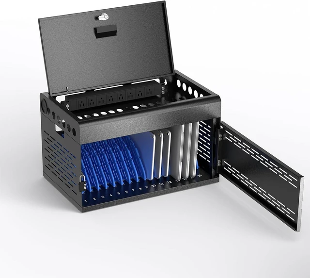 Main image of 16Device Laptop Charging Cabinet Locking Chromebook Charging Station