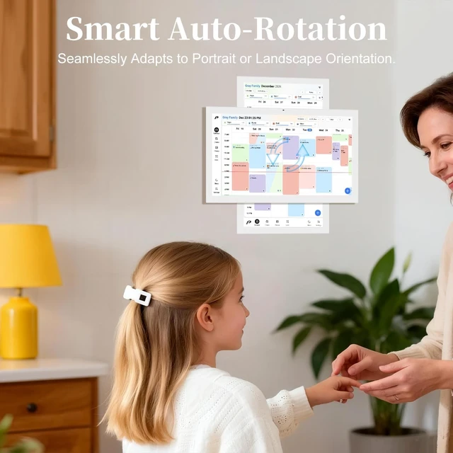 Alt view image 4 of 7 - Digital Calendar, 21.5" Wall Planner & Chore Chart, Event Planner