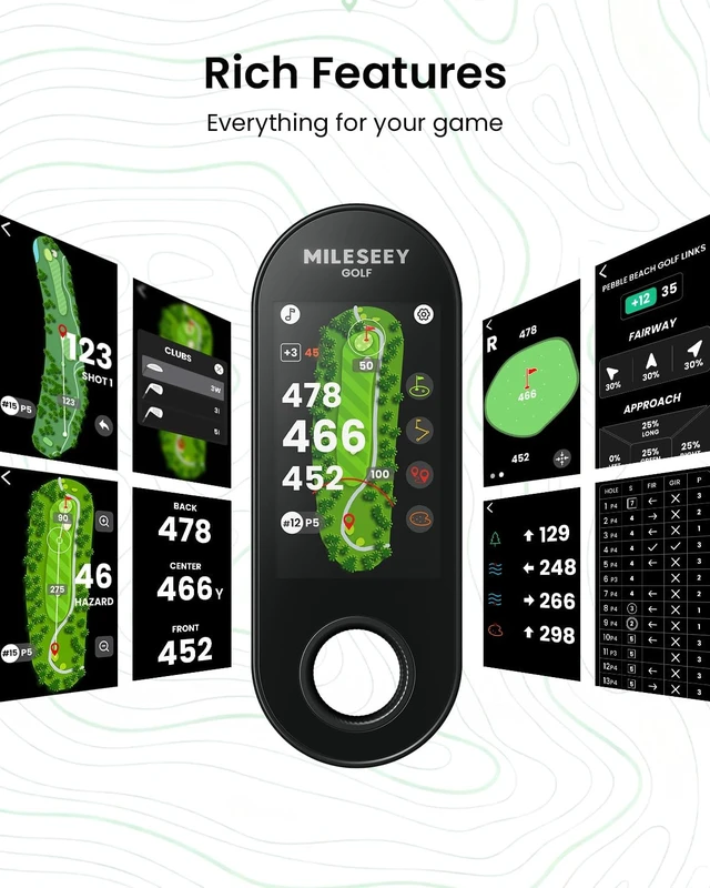 Alt view image 4 of 7 - GeneSonic Go Golf GPS Handheld with 43K+ Courses (No Subscription)
