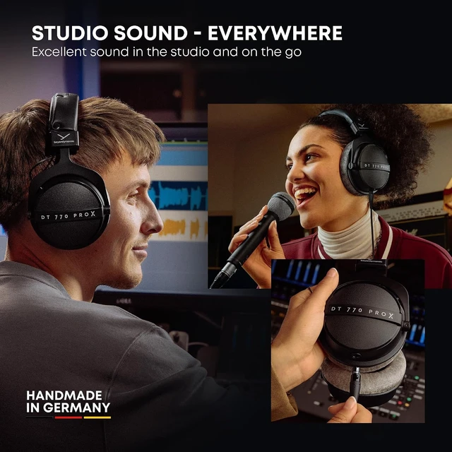 Alt view image 3 of 7 - DT 770 Pro X (48 Ohm), Closed-Back Studio Headphones, Black
