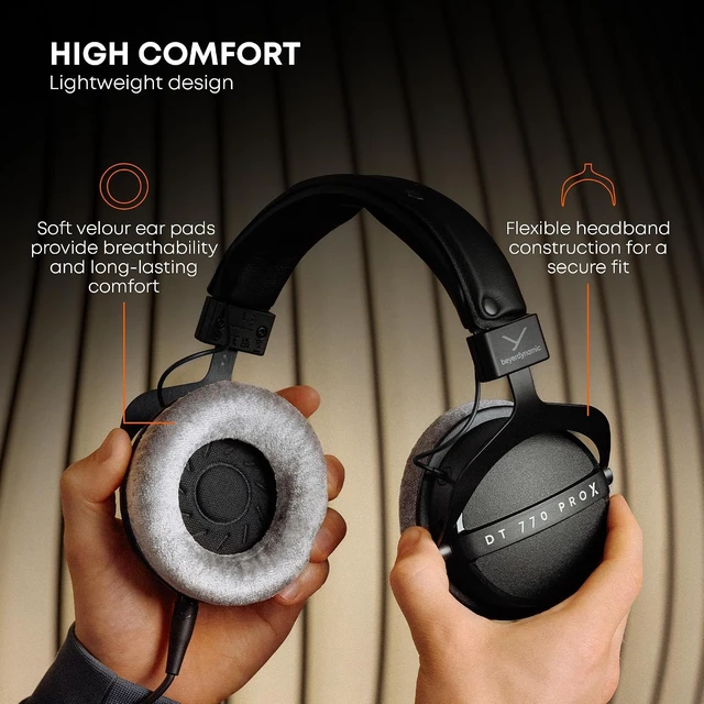 Alt view image 4 of 7 - DT 770 Pro X (48 Ohm), Closed-Back Studio Headphones, Black