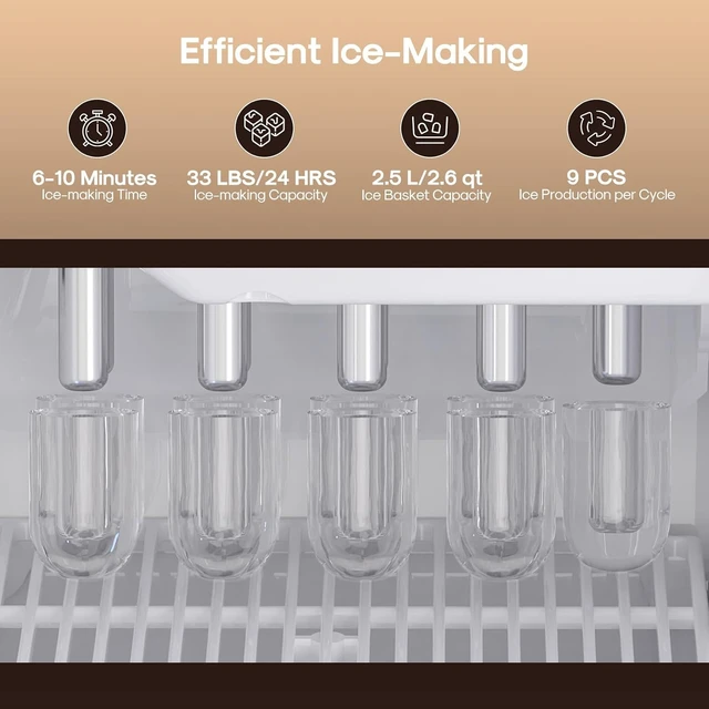 Alt view image 7 of 7 - 3-in-1 Water Cooler with Ice Maker, Water Dispenser and Ice Machine