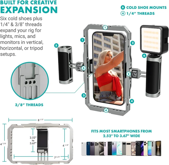 Alt view image 4 of 7 - iFilmer-PRO Smartphone Video Rig Kit