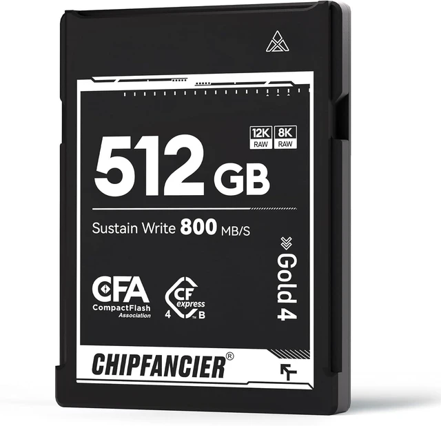 Main image of 512GB CFexpress 4.0 Type B Memory Card, 3550MB/s Read 1550MB/s Write, VPG400 Certified for 8K RAW, Compatible with Z9/Z8/Z7 II, Canon EOS R3/R5/R5 C, Panasonic S1/S1R