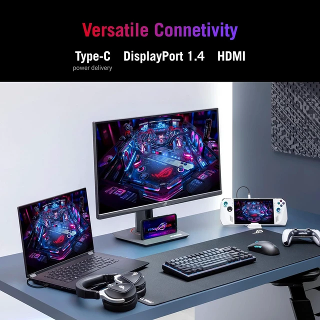 Alt view image 5 of 7 - ROG XG27ACS 27 Inch 1440p 180Hz USB-C G-SYNC HDR Gaming Monitor