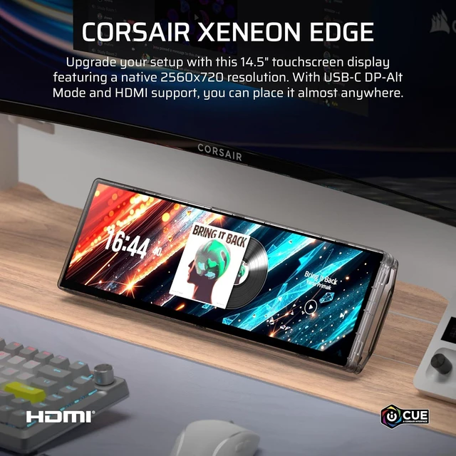 Alt view image 2 of 7 - XENEON Edge 14.5" 2K Portable LCD HDMI USB C Touchscreen Crystal