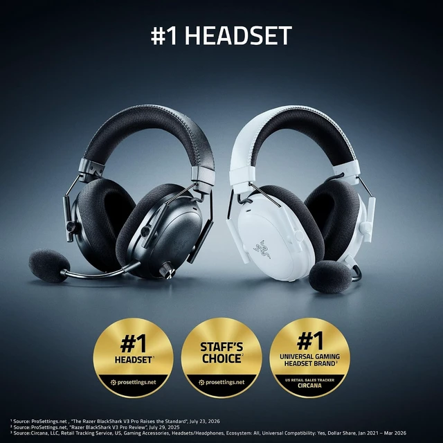 Alt view image 2 of 7 - BlackShark V3 Pro Wireless ANC Gaming Headset for PC, Black