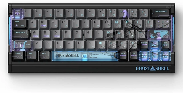 Main image of EV63 Ghost in the Shell Gaming Keyboard, Cyber Blue