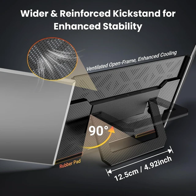 Alt view image 3 of 7 - 16" Laptop Screen Extender, 1200P FHD Ultra-Slim Triple Portable Monitor