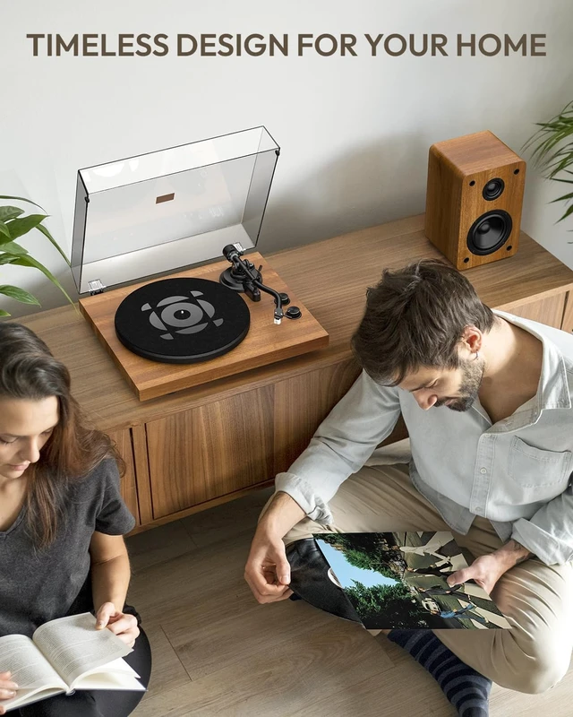 Alt view image 6 of 7 - SoulBox S1 Vinyl Record Player with Stereo Speakers