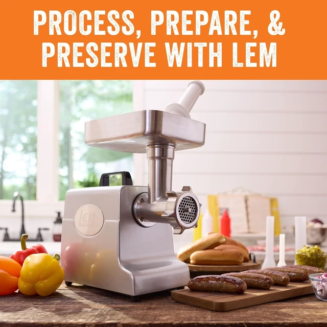 Alt view image 6 of 7 - Products MightyBite #8 Meat Grinder, 500 Watt Aluminum Electric Meat Grinder for Home Use, Compact Food Processor for Grinding, Sausage Stuffing, Cooking