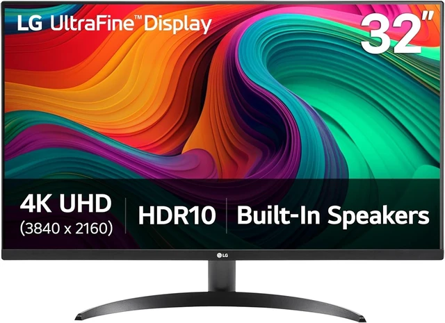 Main image of 32UR500K-B Ultrafine 32-inch 4K UHD (3840x2160) Computer Monitor HDR10 Built-in Speaker x2 OnScreen Control Reader Mode Flicker Safe Borderless Design HDMIx2 DisplayPort Black