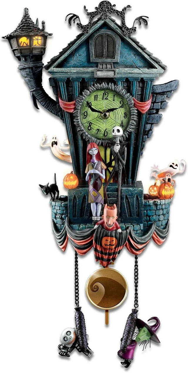 Main image of The Nightmare Before Christmas Cuckoo Clock, 21 inches, Musical, Light-Up, Limited Edition