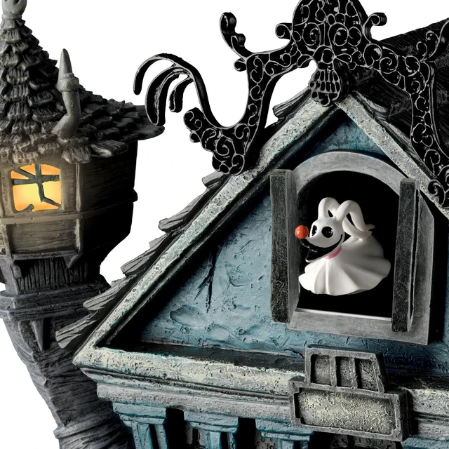 Alt view image 3 of 4 - The Nightmare Before Christmas Cuckoo Clock, 21 inches, Musical, Light-Up, Limited Edition