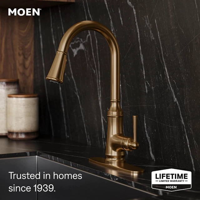 Alt view image 2 of 7 - Jaslynn Pulldown Kitchen Faucet, Bronzed Gold, 87618BZG