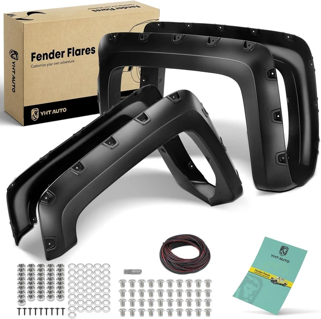 Main image of Pocket Bolt-Riveted Style Fender Flares w/Hardware Kit for Chevy