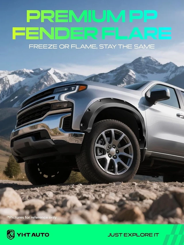 Alt view image 2 of 7 - Pocket Bolt-Riveted Style Fender Flares w/Hardware Kit for Chevy