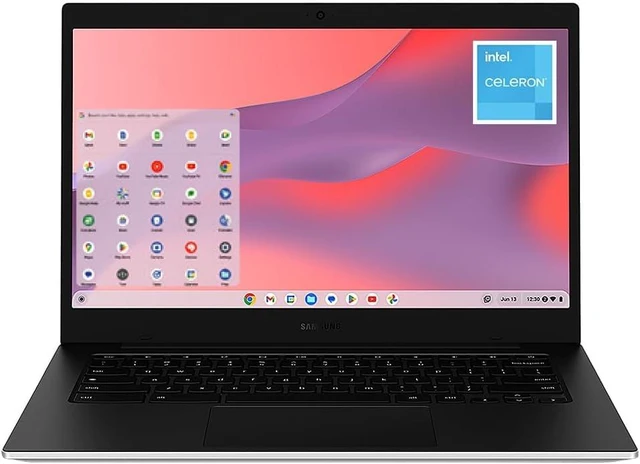 Main image of 14" Galaxy Chromebook Go Laptop PC Computer, Celeron N4500 Processor, 4GB RAM, 64GB Storage, ChromeOS, XE340XDA-KA2US, Student Laptop, Silver