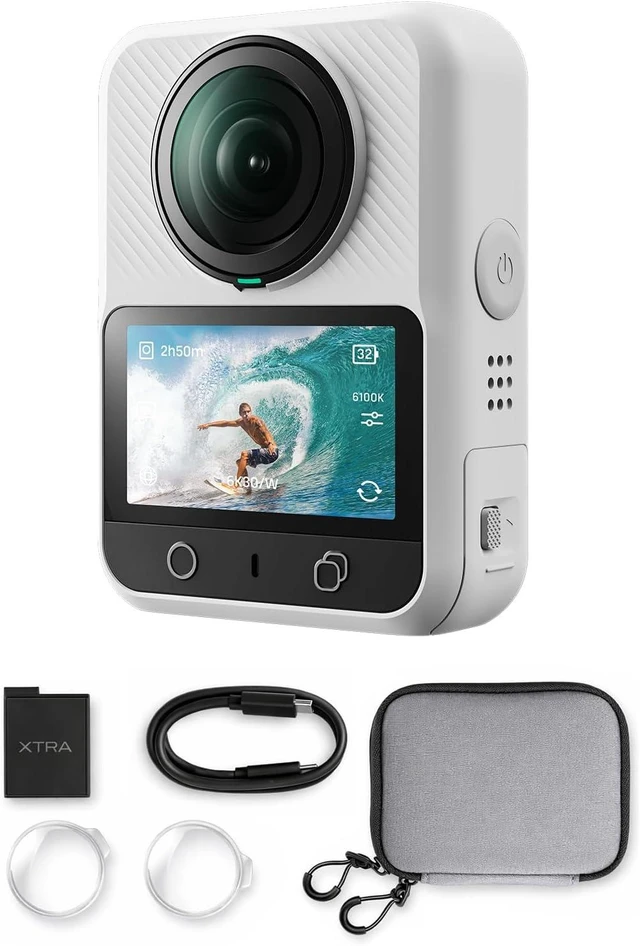 Main image of Xtra 360 Camera, 8K Panoramic Video, 1-Inch Sensor Equivalent, 100MP High Resolution, Waterproof Action Camera, 105GB Built-in Storage, Bullet Time, Broad Compatibility, Vlog