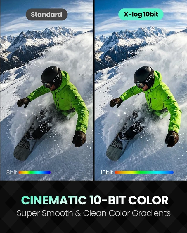 Alt view image 4 of 6 - Xtra 360 Camera, 8K Panoramic Video, 1-Inch Sensor Equivalent, 100MP High Resolution, Waterproof Action Camera, 105GB Built-in Storage, Bullet Time, Broad Compatibility, Vlog