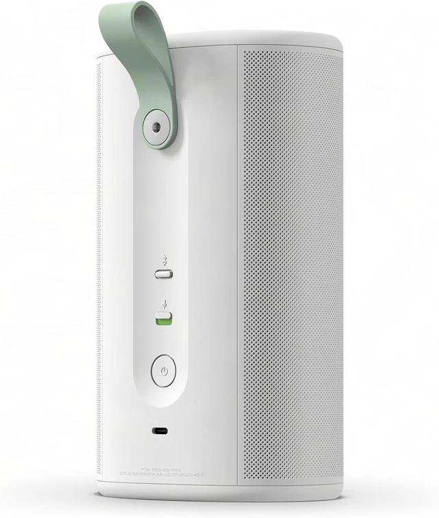 Alt view image 3 of 7 - Play Portable WiFi and Bluetooth Speaker - White