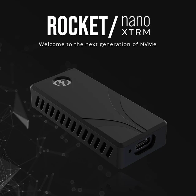 Alt view image 2 of 7 - 1TB Rocket Nano XTRM External SSD, USB 3.2 / Thunderbolt 3, Speeds Up to 2700MBps (SB-XTMN-1TB)