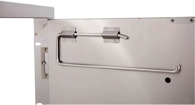 Alt view image 5 of 7 - Outdoor Kitchen Double Access Door,33x22 Inch,304 Stainless Steel BBQ Grill Doors,Silver
